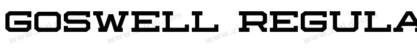 Goswell Regular字体转换 Goswell Regular字体转换